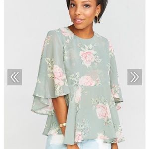 Show Me Your Mumu Ingrid Top — Sweetheart Sage